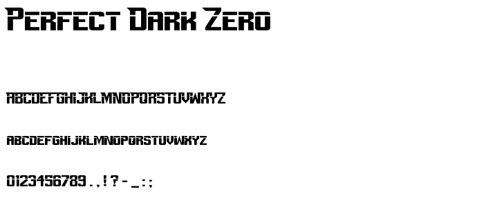 Perfect Dark Zero police
